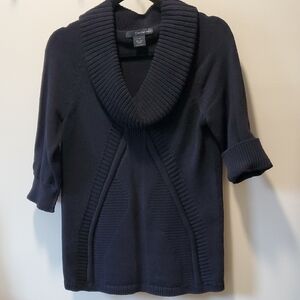 Calvin Klein Jeans Black Cowl Neck Sweater
